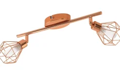 Zapata Takspotlight36cm G9 LED 3000K 2x3W Koppar