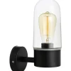Zen Vägglampa Badrum Svart/Klar IP44