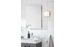 Zenit Vägglampa 1L Krom/Opal IP44